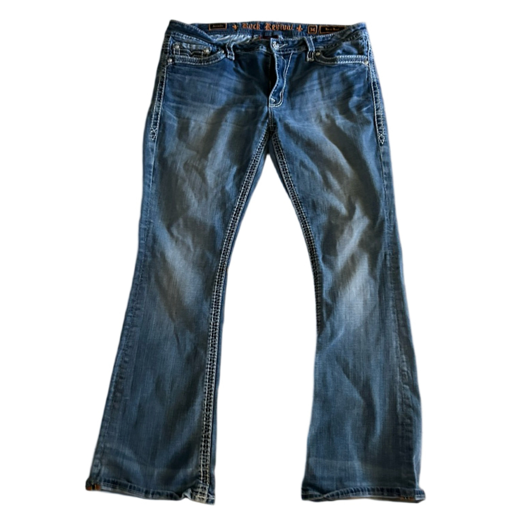 Rock revival jeans size 34 easy boot